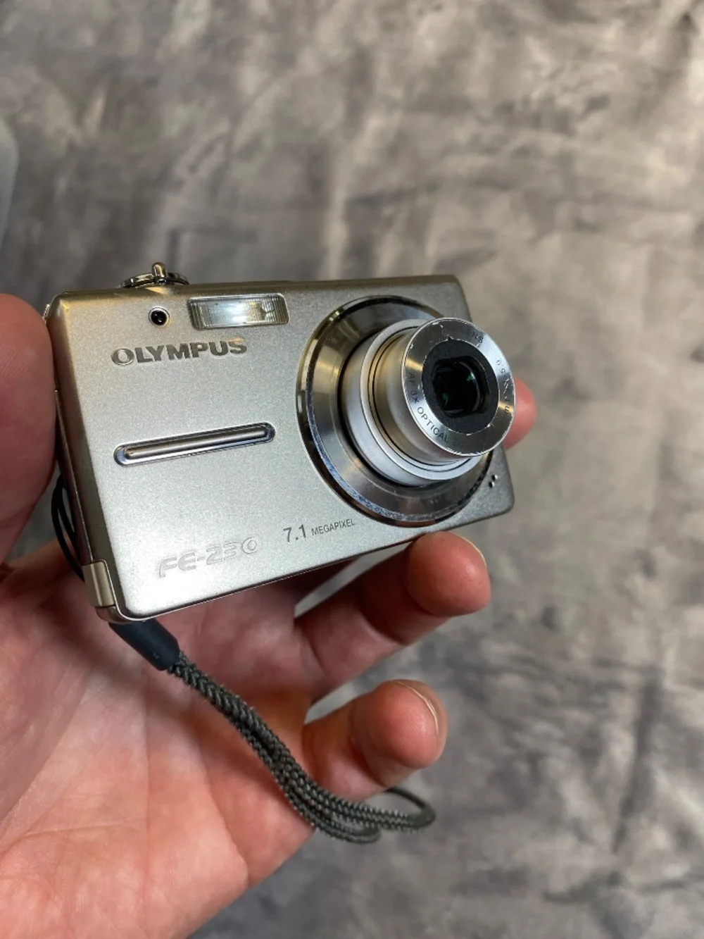 Olympus FE-230 Digital Camera with Box and Accessories- Super Slim Camera